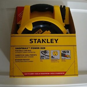 Stanley Yellow ShopMax Power Hub with Cord Reel